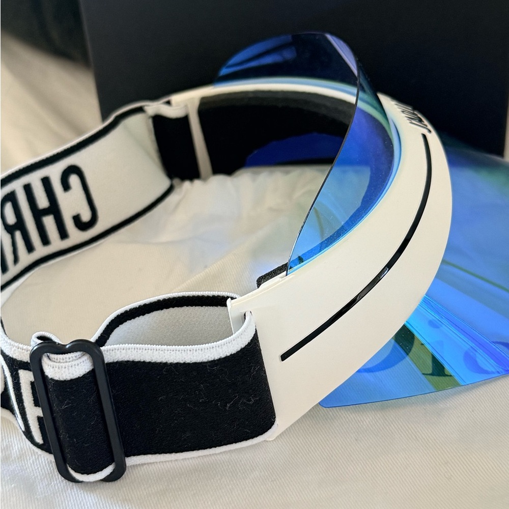 Dior J'ADIOR Diorclub1 Blue & white Mirrored Visor - Picture 3 of 9